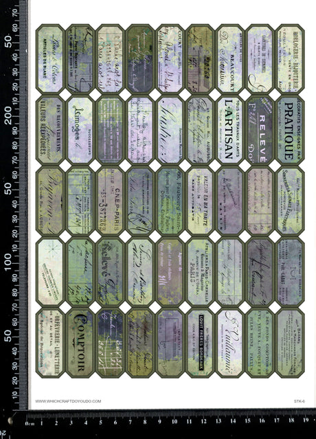 Cut Apart Stickers Sheet - Labels - STK-6