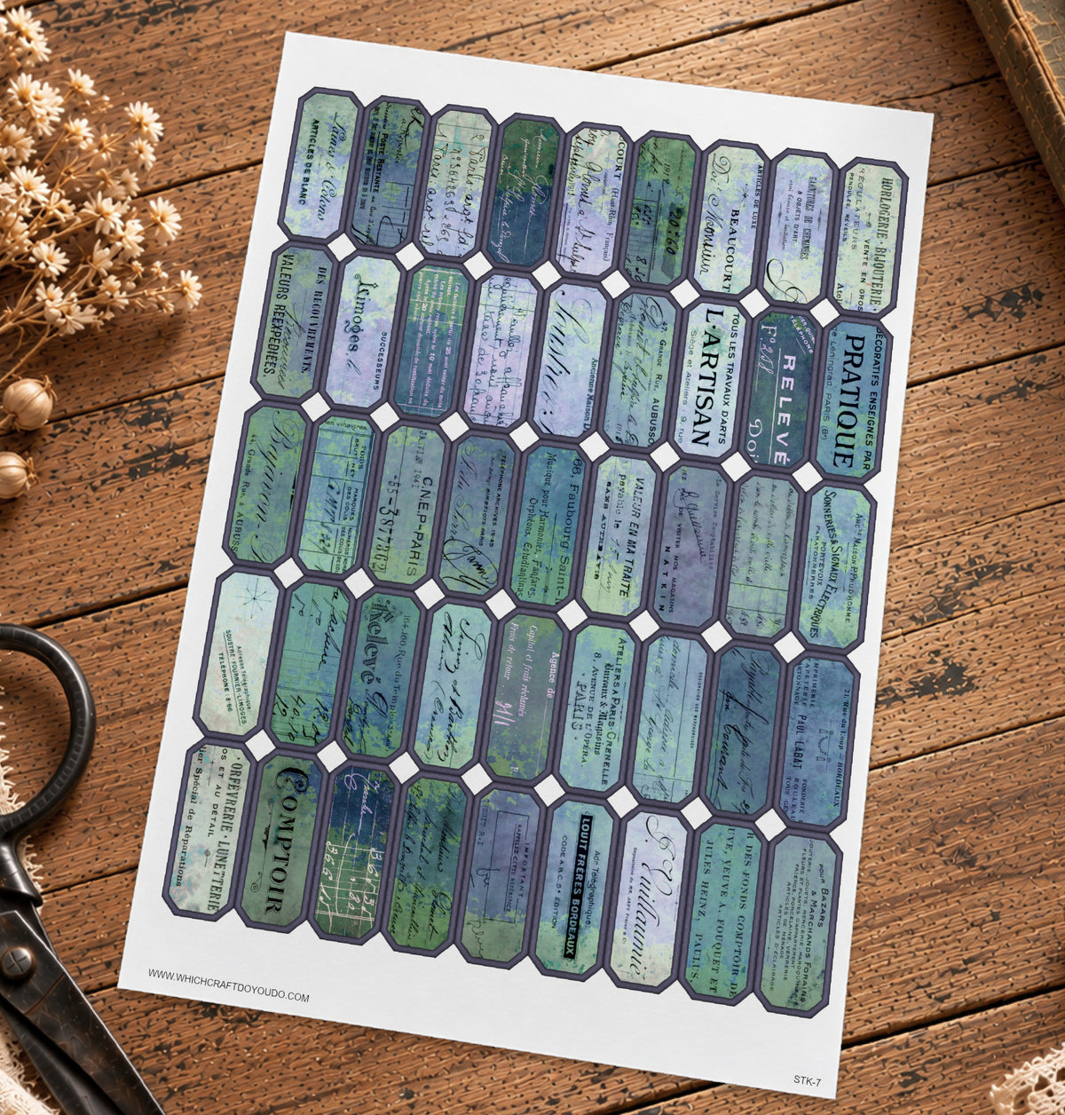 Cut Apart Stickers Sheet - Labels - STK-7