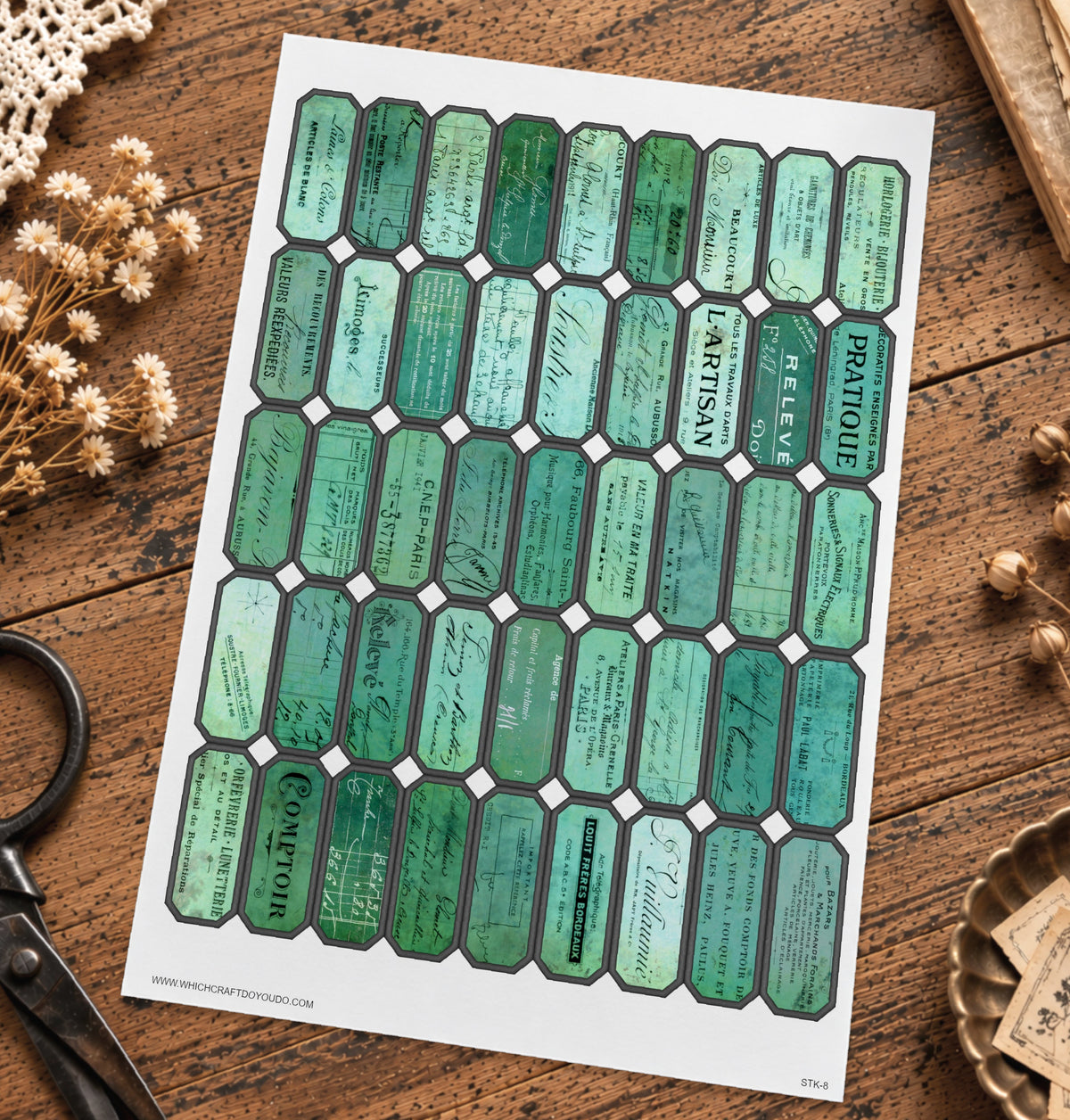Cut Apart Stickers Sheet - Labels - STK-8