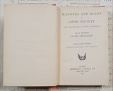 Manners and Rules of Good Society – 1896 – Antique Book - DY