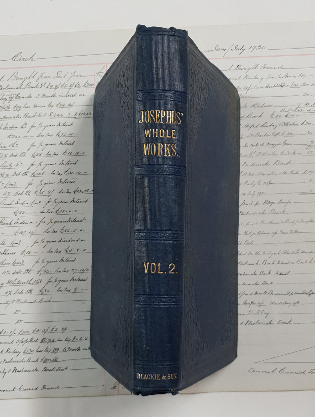 The Whole Genuine Works of Flavius Josephus – Antique Book – Volume II - DZ