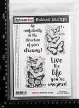Darkroom Door - Stamps - DDRS185 - Butterfly Script