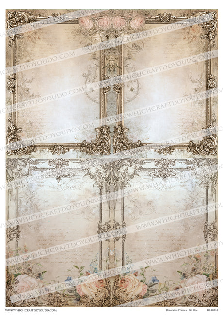 FREEBIE - Decorative Frames - Set One - DI-10343 - Digital Download