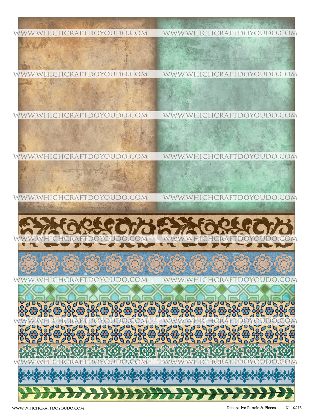 FREEBIE - Decorative Panels & Pieces - DI-10273 - Digital Download