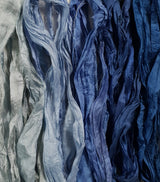 Reclaimed Sari Silk Ribbon - Déjà Blue - 10 Metre Pack