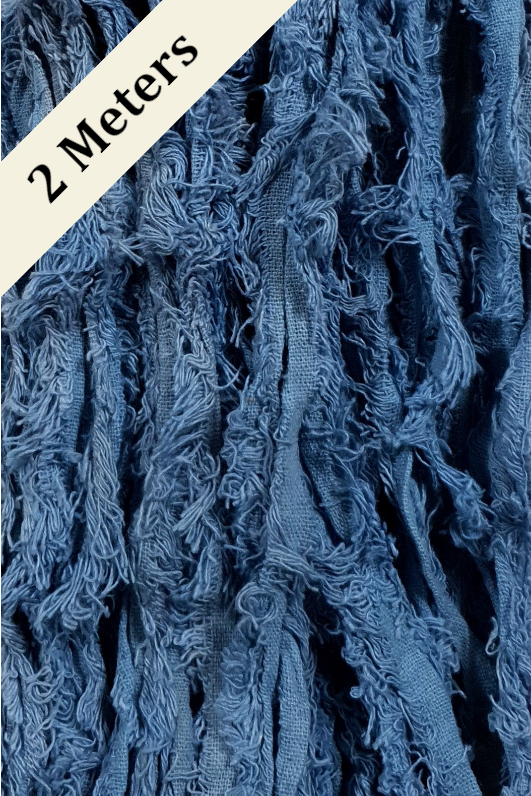 Cotton Frizz Ribbon - Denim - 2m Pack