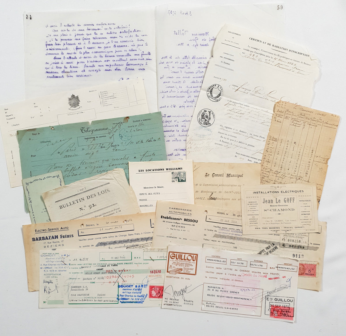 Authentic Vintage/Antique Document Pack - EC