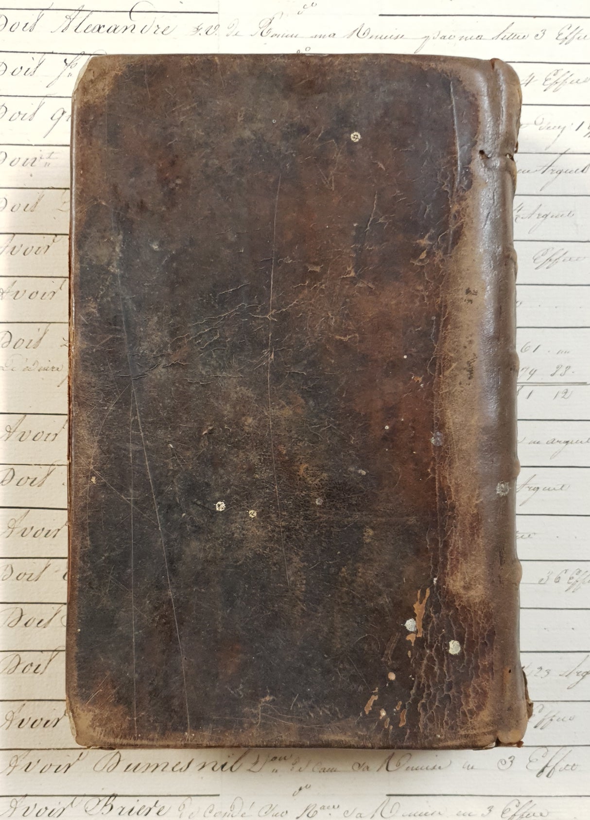 Authentic Antique French Book - EJ