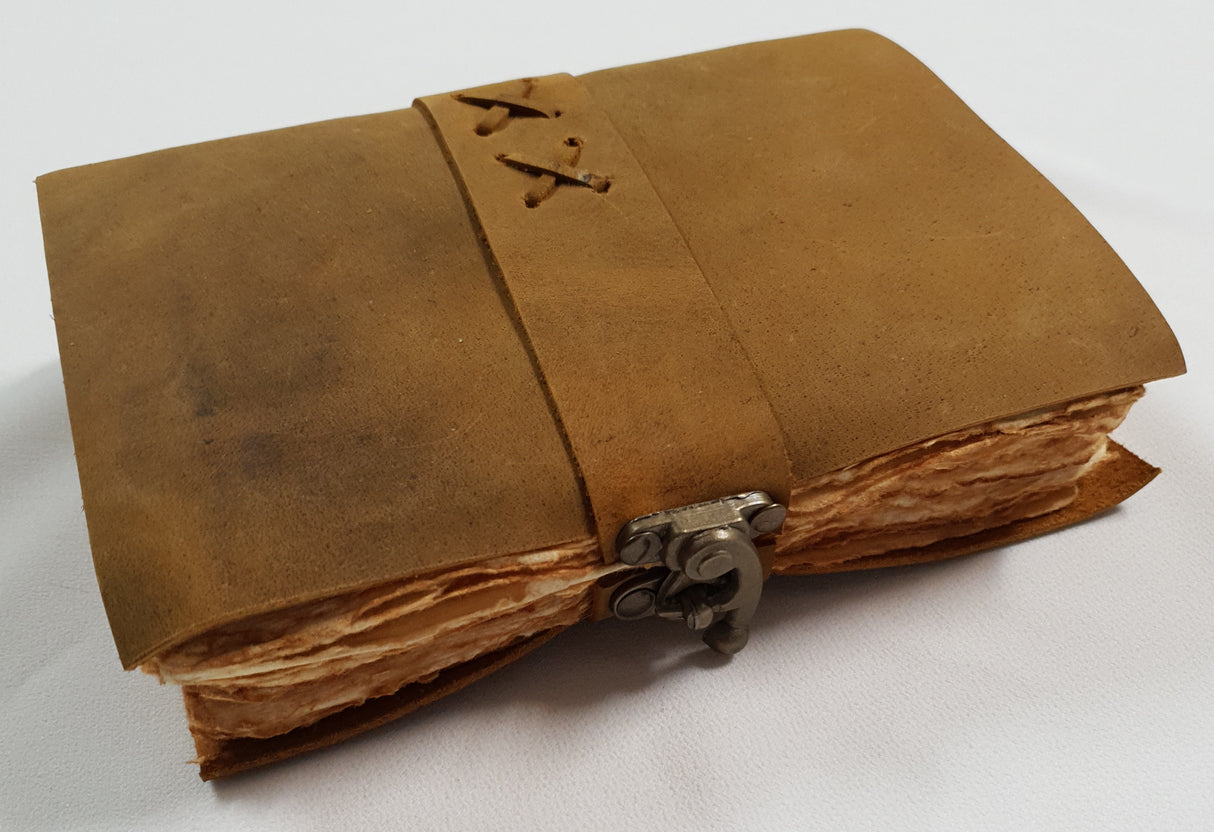 Handmade leather-bound Journal - ER