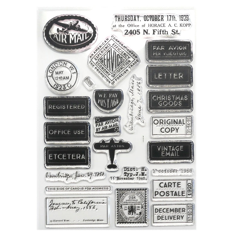 Elizabeth Craft Designs – Stamp Set - Correspondence From The Past 2