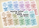 Layering Labels - Set Three - French Labels - Light Edition - DI-10287 - Digital Download