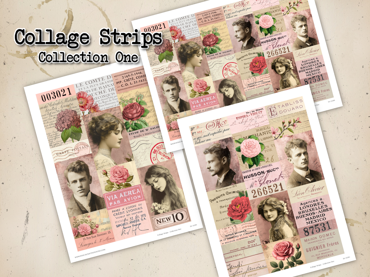 Collage Strips - Collection One - DI-10286 - Digital Download