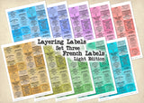 Layering Labels - Set Three - French Labels - Light Edition - DI-10287 - Digital Download