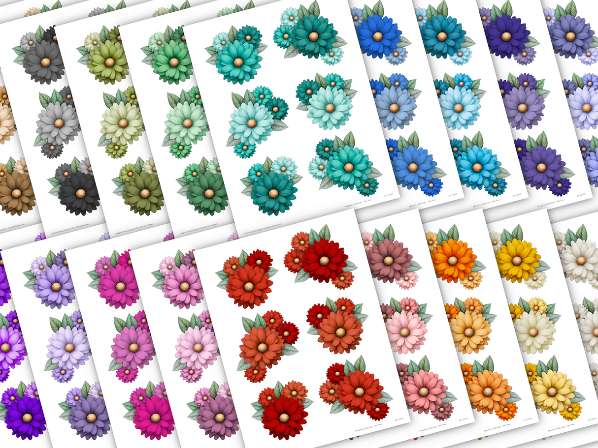 Flowers Collection Set Two - DI-10303 - Digital Download