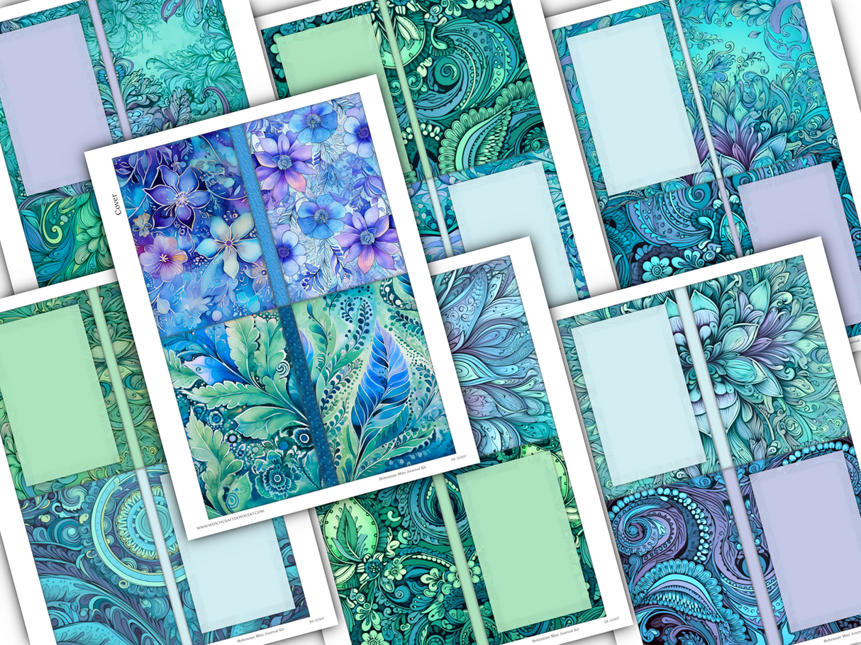 Bohemian Mini Journal Kit - DI-10307 - Digital Download