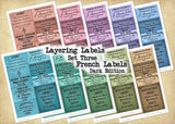 Layering Labels - Set Three - French Labels - Dark Edition - DI-10288 - Digital Download