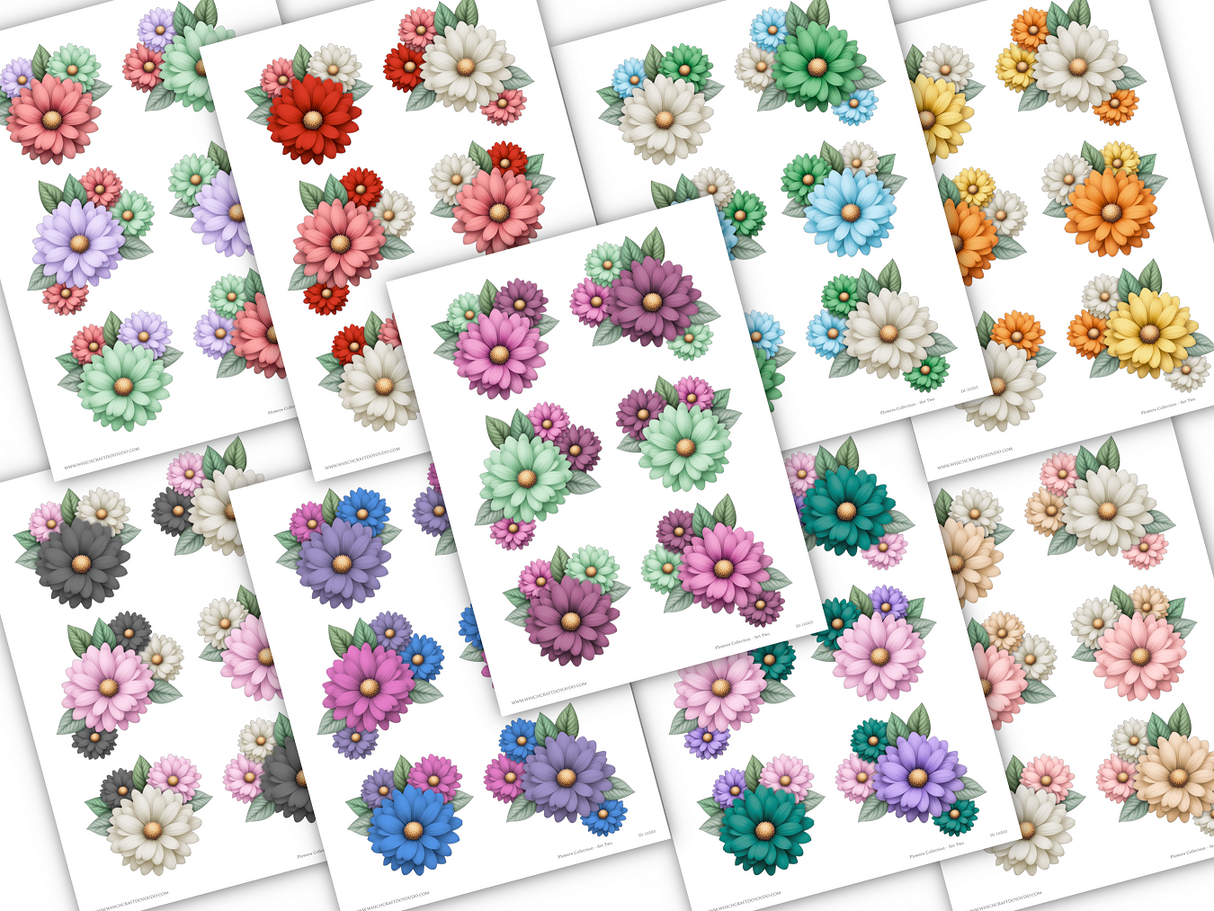 Flowers Collection Set Two - DI-10303 - Digital Download