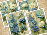 Vintage Flower Strips - Set One - DI-10304 - Digital Download