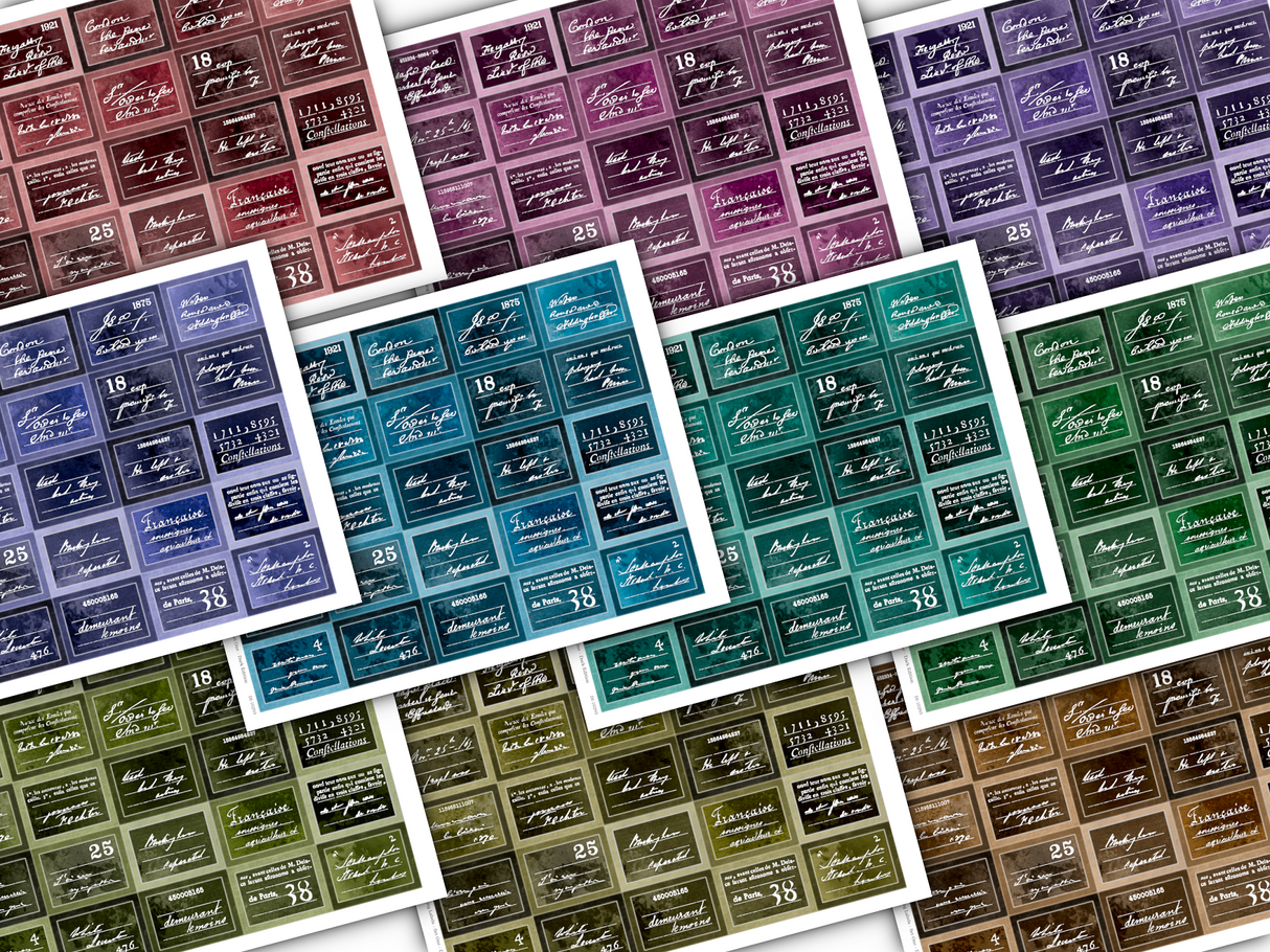 Layering Labels - Set One - Dark Edition - DI-10293 - Digital Download