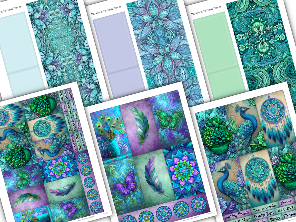 Bohemian Mini Journal Kit - DI-10307 - Digital Download