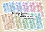 Layering Labels - Set Three - French Labels - Light Edition - DI-10287 - Digital Download