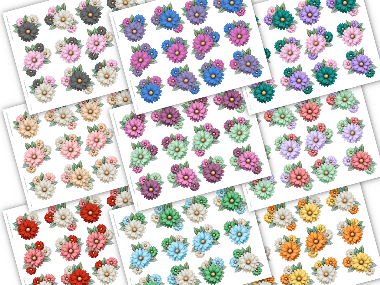 Flowers Collection Set Two - DI-10303 - Digital Download