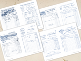 Vintage Invoices Collection - Set One - DI-10311 - Digital Download