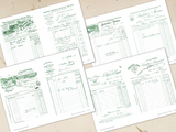 Vintage Invoices Collection - Set One - DI-10311 - Digital Download
