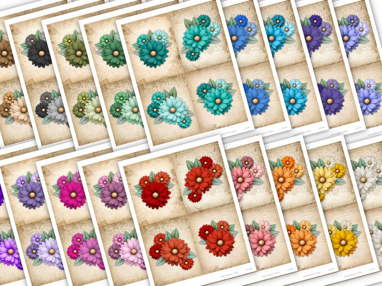 Flowers Collection Set Two - DI-10303 - Digital Download