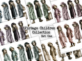 Vintage Children Collection - Set One - DI-10342 - Digital Download