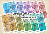 Layering Labels - Set Three - French Labels - Light Edition - DI-10287 - Digital Download