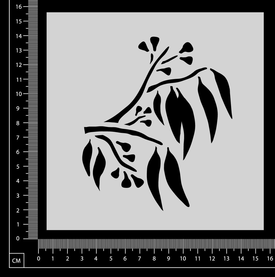 Eucalyptus - Stencil - 150mm x 150mm