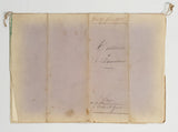 Authentic Antique French 1868 Notaire Document - FB