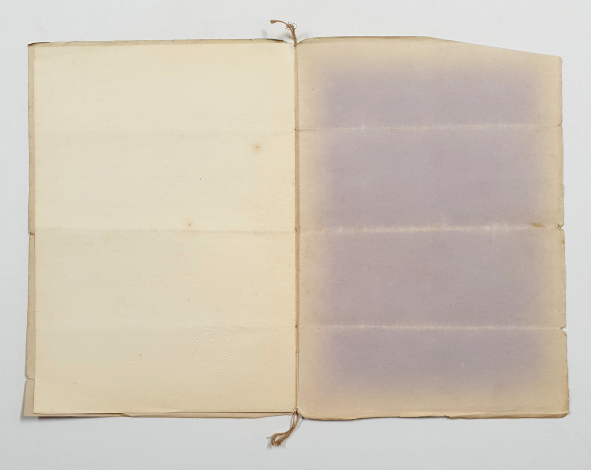 Authentic Antique French 1868 Notaire Document - FB