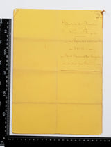 Authentic Antique French 1871 Notaire Document - FC