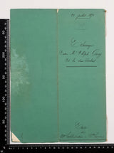 Authentic Antique French 1871 Notaire Document - FD