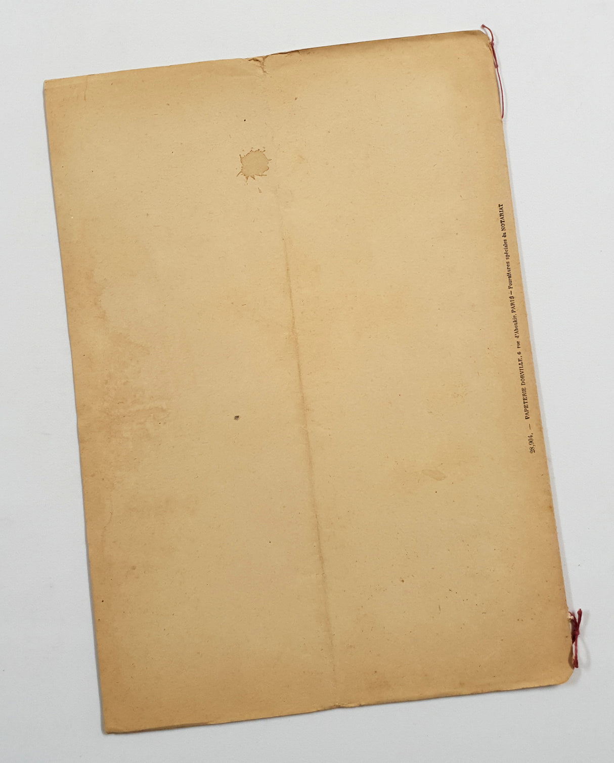 Authentic Antique French 1878 Notaire Document - FE