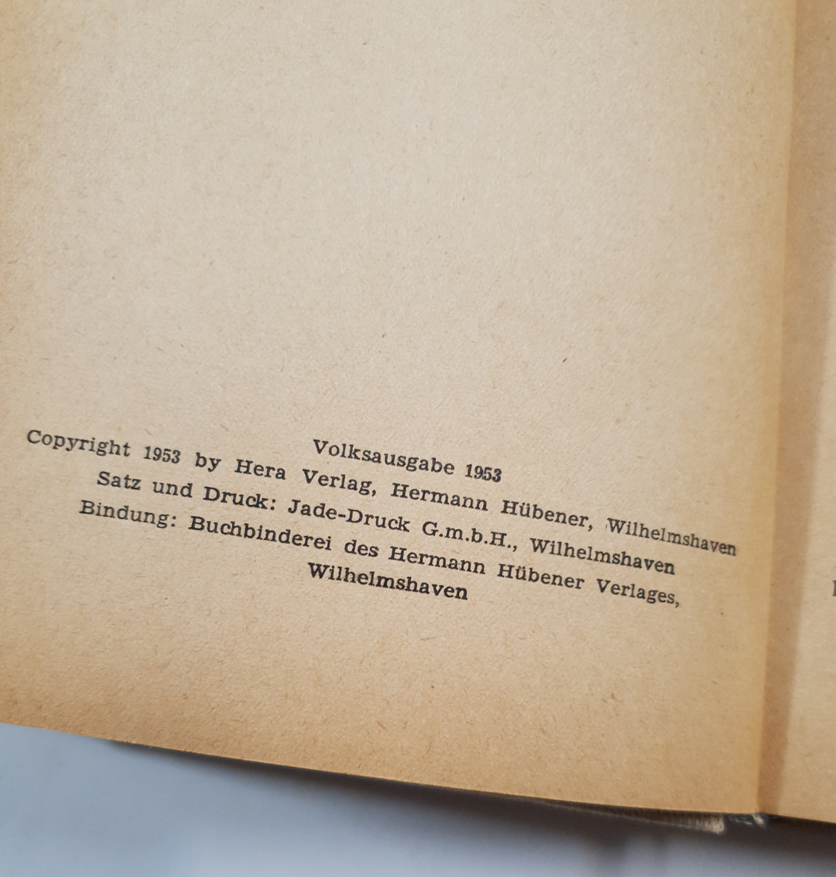 Authentic Vintage German Book - FI