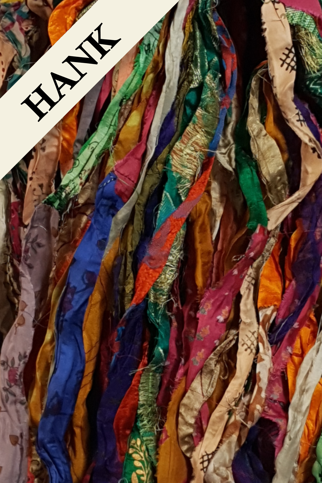 Reclaimed Sari Ribbon Hank - (FM) - Unique