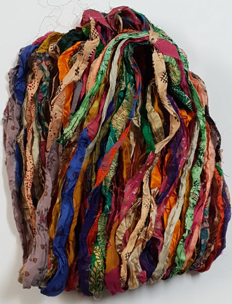 Reclaimed Sari Ribbon Hank - (FM) - Unique