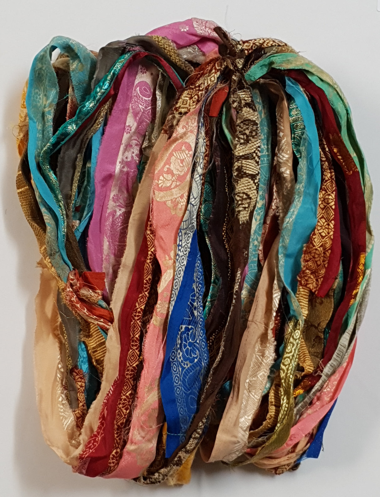 Reclaimed Sari Ribbon Hank - (FN) - Unique