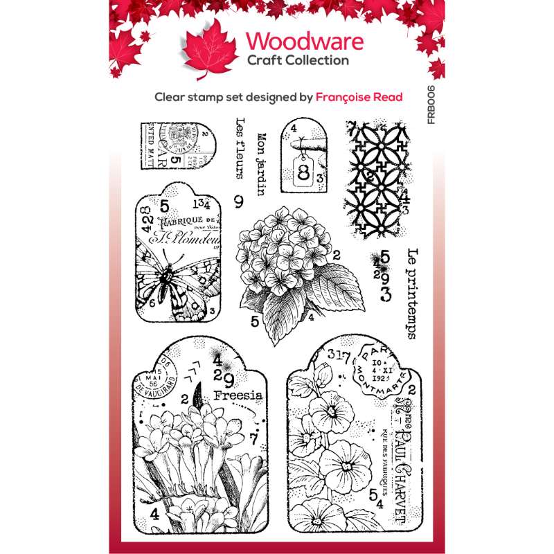 Woodware Clear Singles Garden Tags Stamp Set
