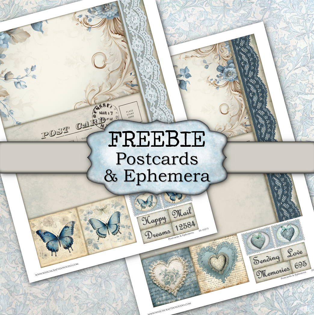 FREEBIE - Postcards & Ephemera DI-10275 - Digital Download