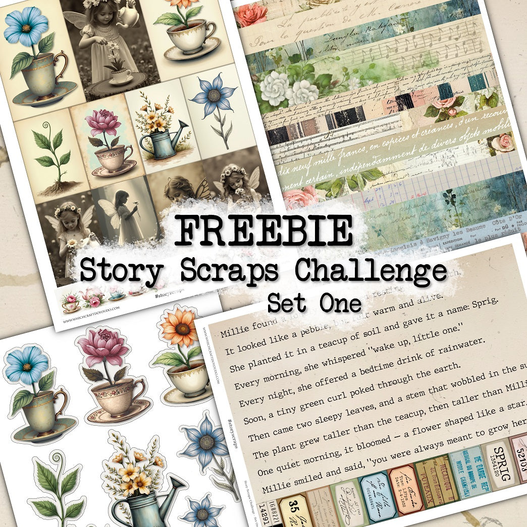 FREEBIE - Story Scraps Challenge - Set One - DI-10296 - Digital Download