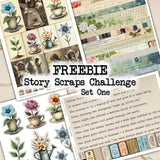 FREEBIE - Story Scraps Challenge - Set One - DI-10296 - Digital Download