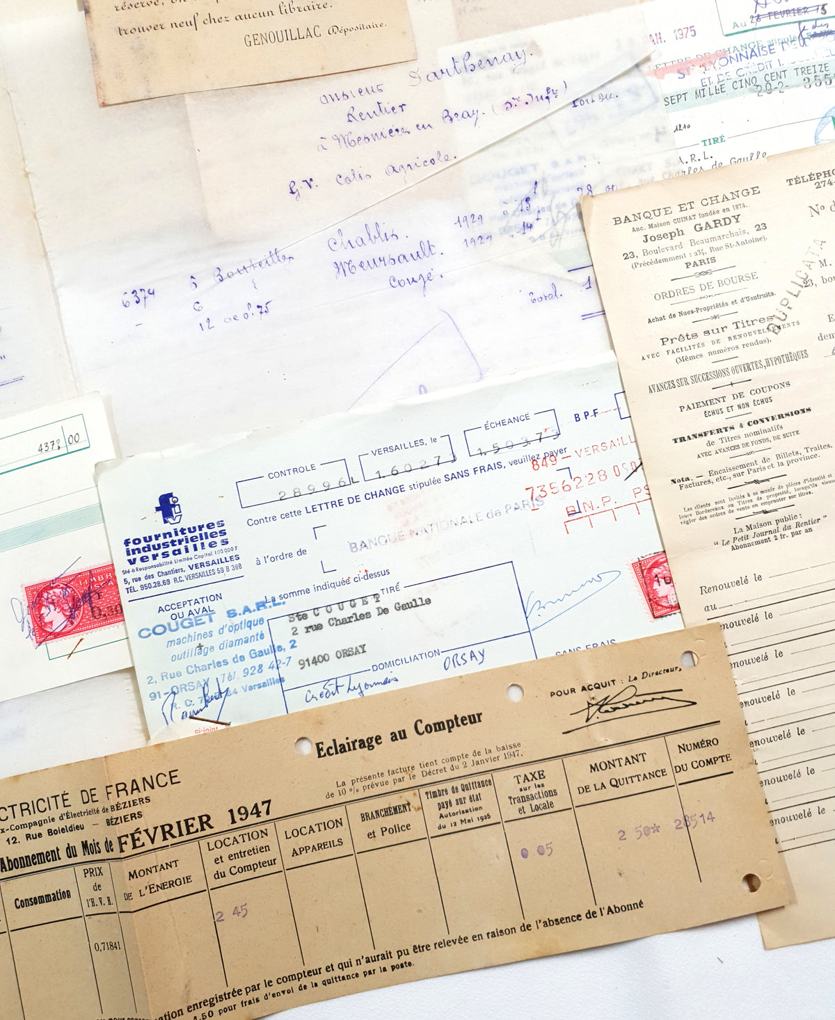 Authentic Vintage/Antique Document Pack - FY