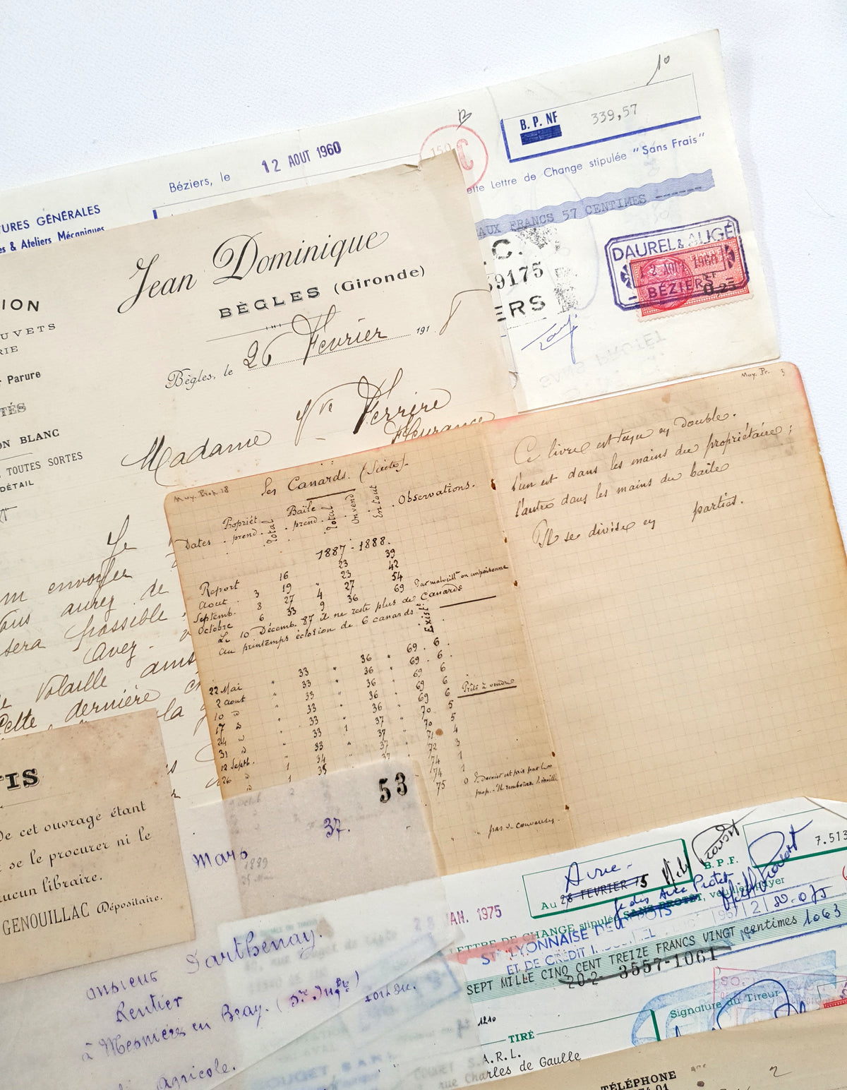 Authentic Vintage/Antique Document Pack - FY
