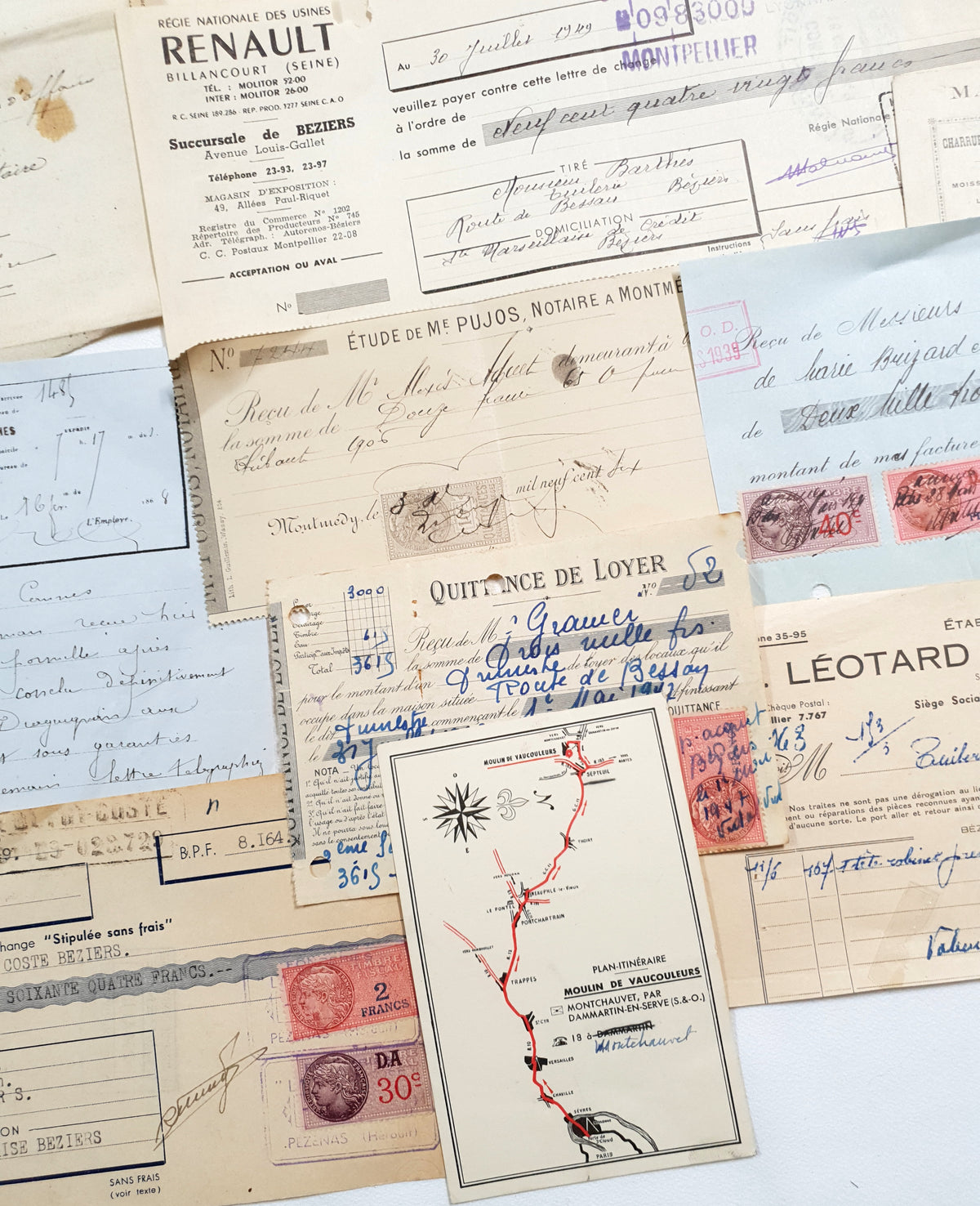 Authentic Vintage/Antique Document Pack - FZ