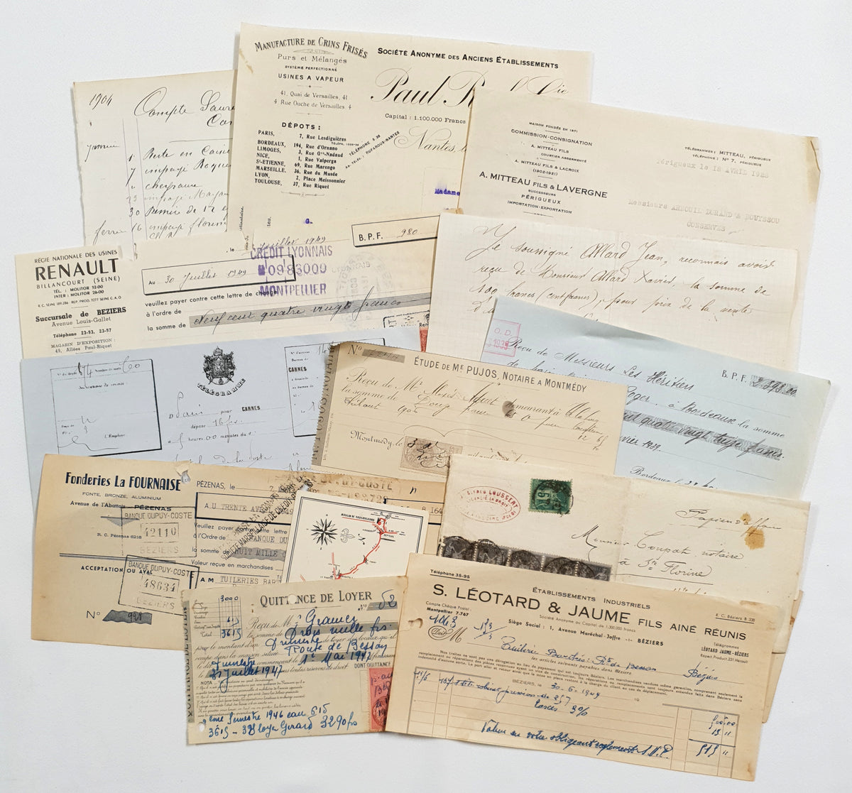 Authentic Vintage/Antique Document Pack - FZ