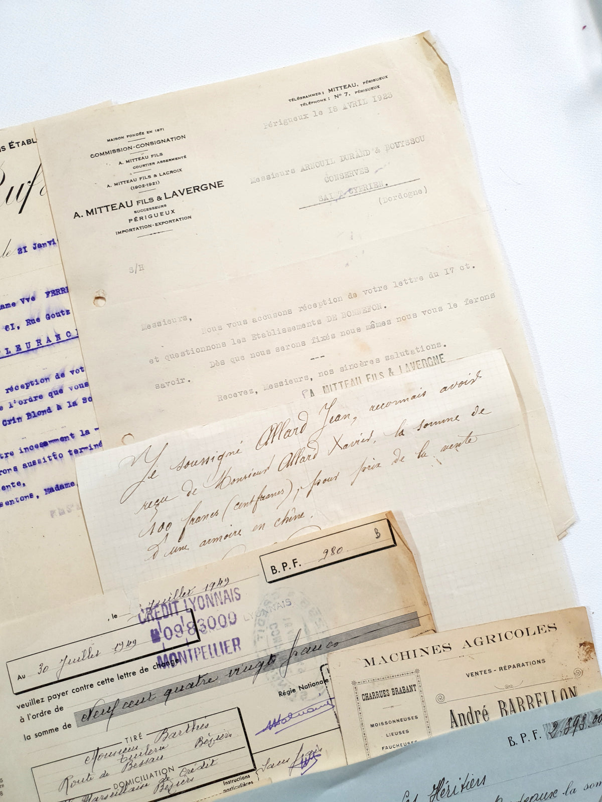 Authentic Vintage/Antique Document Pack - FZ